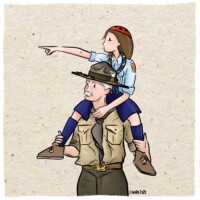 "Quando guardate, guardate lontano, e anche quando credete di star guardando lontano, guardate ancor più lontano!" B-P